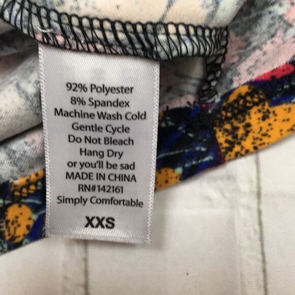 LuLaRoe Carly floral legging material t-shirt dress | Size XXS - Picture 5 of 5